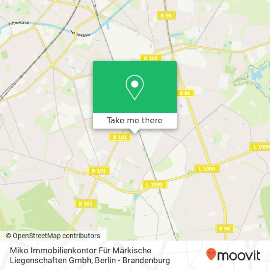 Карта Miko Immobilienkontor Für Märkische Liegenschaften Gmbh