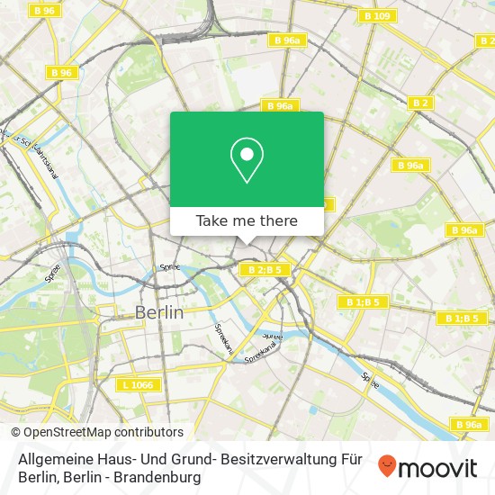 Карта Allgemeine Haus- Und Grund- Besitzverwaltung Für Berlin