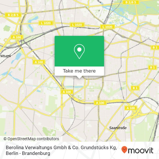Berolina Verwaltungs Gmbh & Co. Grundstücks Kg map