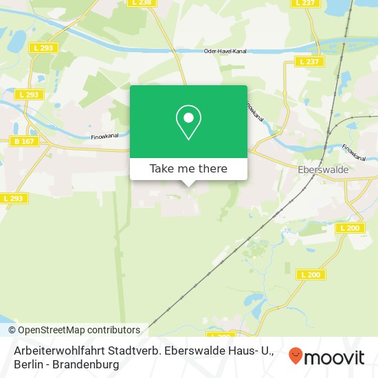 Arbeiterwohlfahrt Stadtverb. Eberswalde Haus- U. map