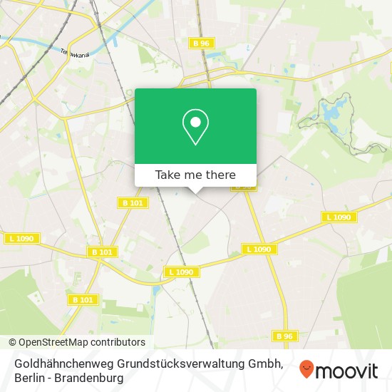 Карта Goldhähnchenweg Grundstücksverwaltung Gmbh