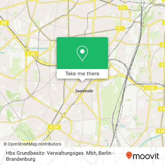 Карта Hbs Grundbesitz- Verwaltungsges. Mbh