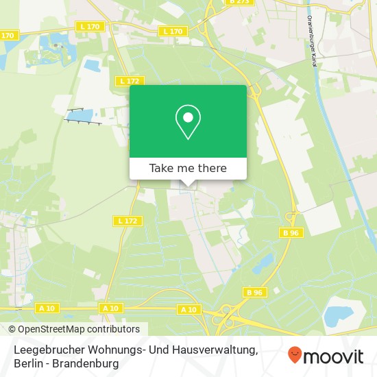 Карта Leegebrucher Wohnungs- Und Hausverwaltung