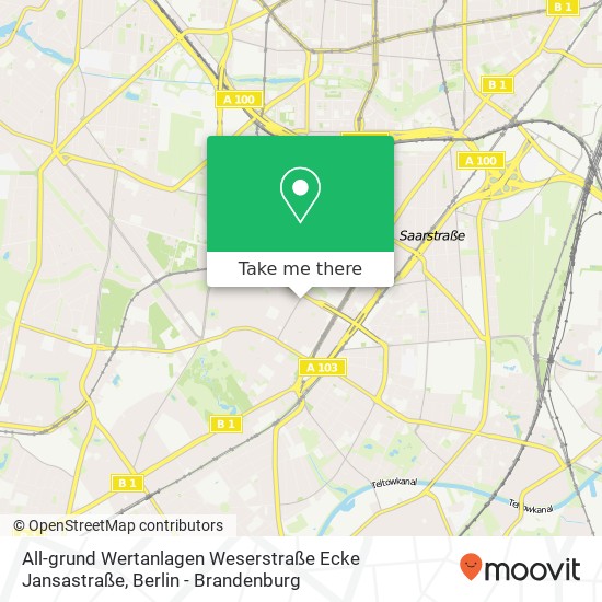 All-grund Wertanlagen Weserstraße Ecke Jansastraße map