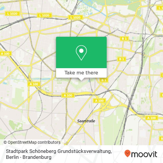 Stadtpark Schöneberg Grundstücksverwaltung map