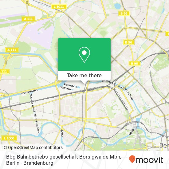 Карта Bbg Bahnbetriebs-gesellschaft Borsigwalde Mbh