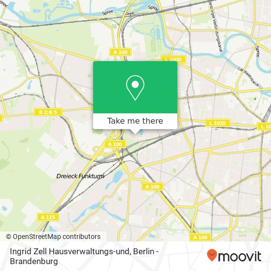 Ingrid Zell Hausverwaltungs-und map