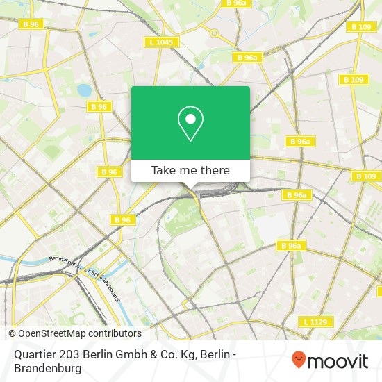 Карта Quartier 203 Berlin Gmbh & Co. Kg