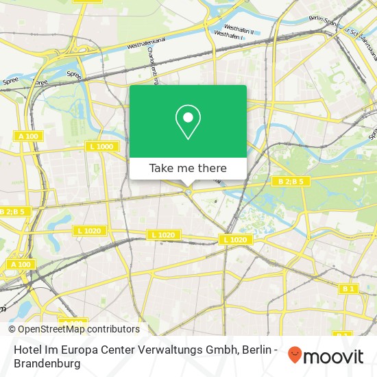 Hotel Im Europa Center Verwaltungs Gmbh map