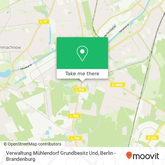 Карта Verwaltung Mühlendorf Grundbesitz Und