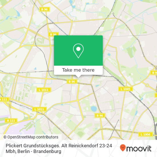 Карта Plickert Grundstücksges. Alt Reinickendorf 23-24 Mbh