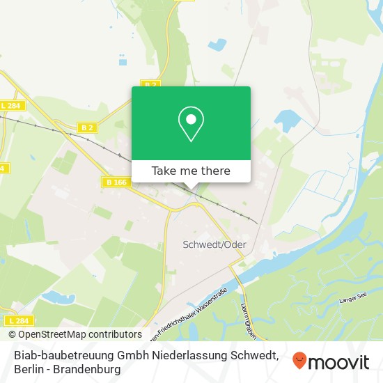 Карта Biab-baubetreuung Gmbh Niederlassung Schwedt