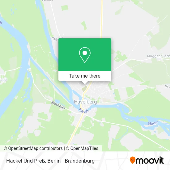Карта Hackel Und Preß