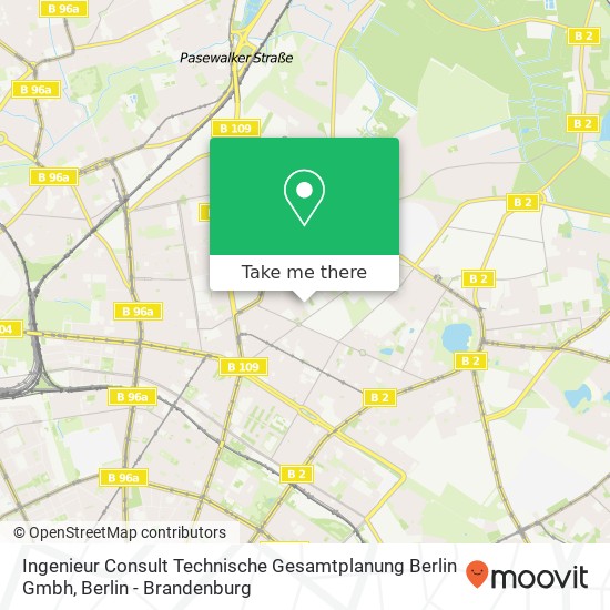 Карта Ingenieur Consult Technische Gesamtplanung Berlin Gmbh