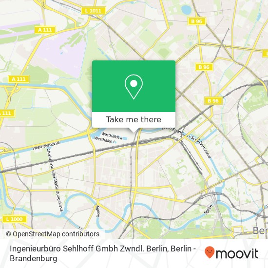 Карта Ingenieurbüro Sehlhoff Gmbh Zwndl. Berlin