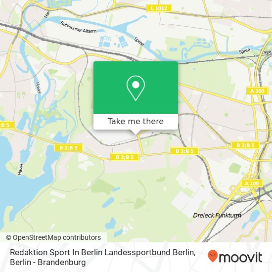 Карта Redaktion Sport In Berlin Landessportbund Berlin