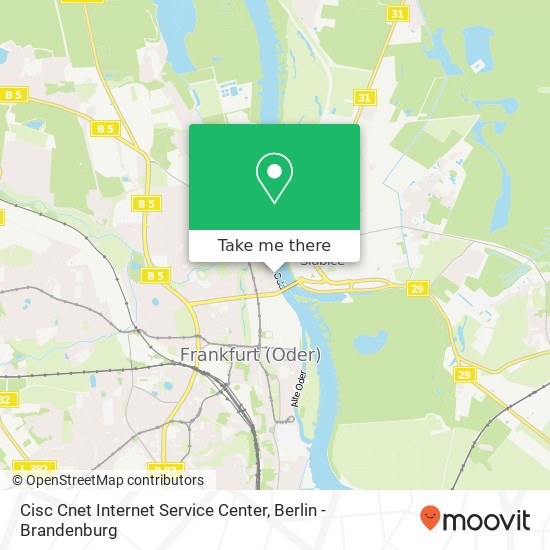 Cisc Cnet Internet Service Center map