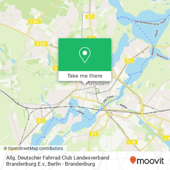 Allg. Deutscher Fahrrad Club Landesverband Brandenburg E.v. map