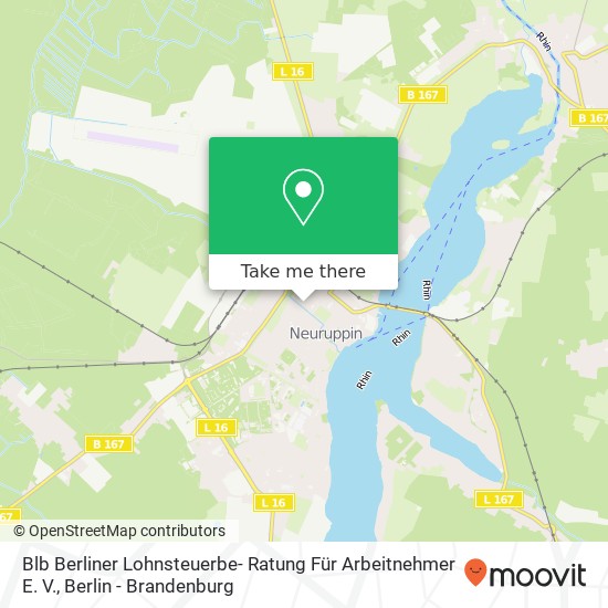 Карта Blb Berliner Lohnsteuerbe- Ratung Für Arbeitnehmer E. V.