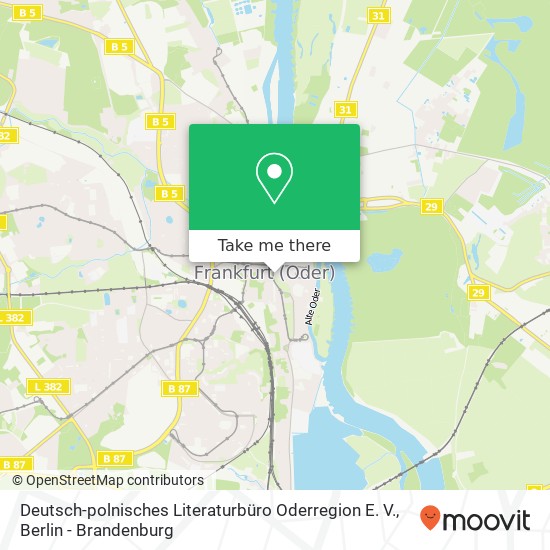 Deutsch-polnisches Literaturbüro Oderregion E. V. map