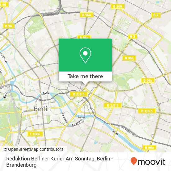 Карта Redaktion Berliner Kurier Am Sonntag