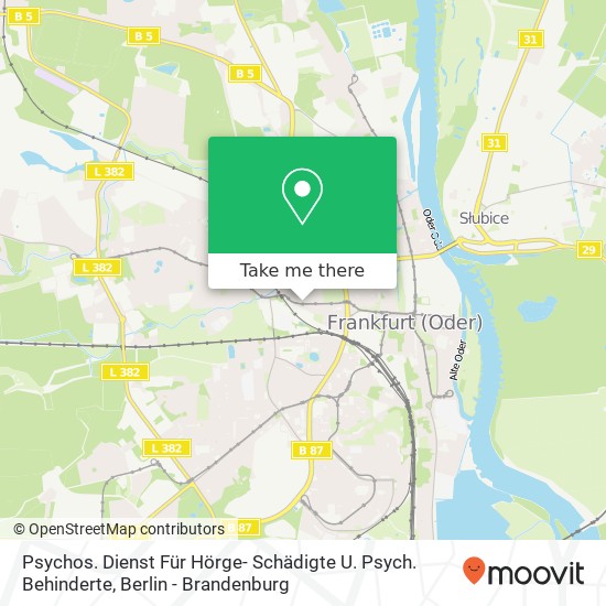 Psychos. Dienst Für Hörge- Schädigte U. Psych. Behinderte map