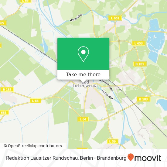 Redaktion Lausitzer Rundschau map