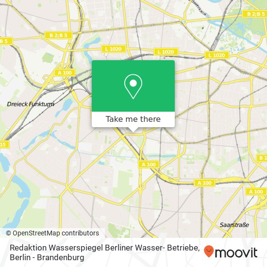 Карта Redaktion Wasserspiegel Berliner Wasser- Betriebe