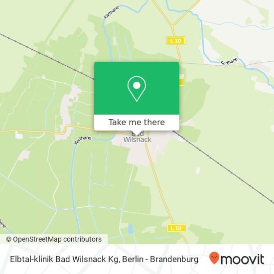 Elbtal-klinik Bad Wilsnack Kg map