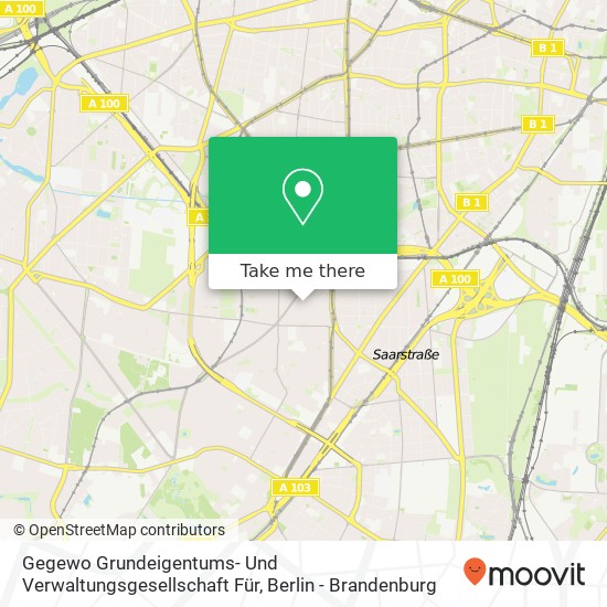 Gegewo Grundeigentums- Und Verwaltungsgesellschaft Für map