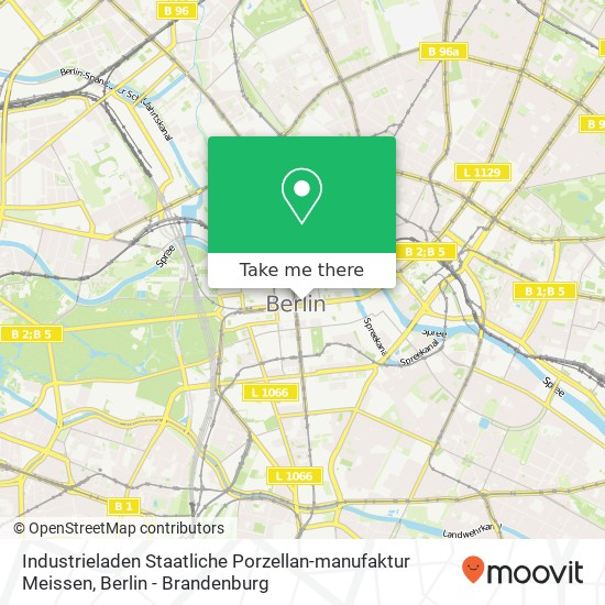 Industrieladen Staatliche Porzellan-manufaktur Meissen map