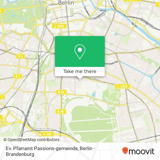 Ev. Pfarramt Passions-gemeinde map