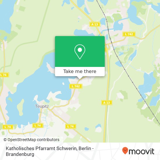 Katholisches Pfarramt Schwerin map