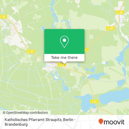 Katholisches Pfarramt Straupitz map