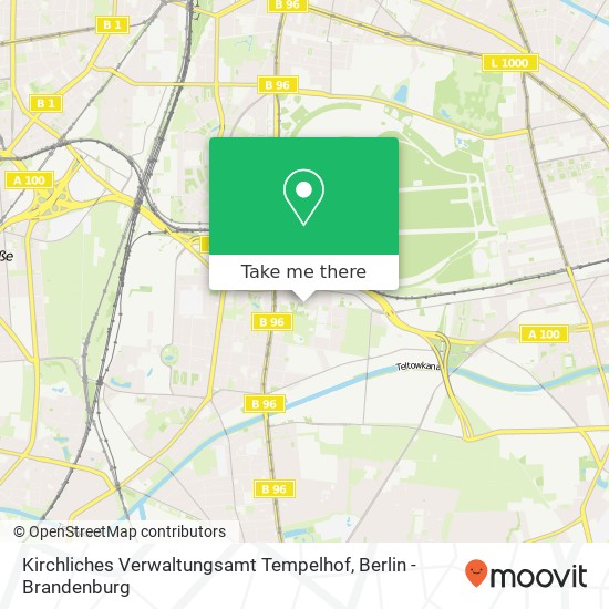Kirchliches Verwaltungsamt Tempelhof map