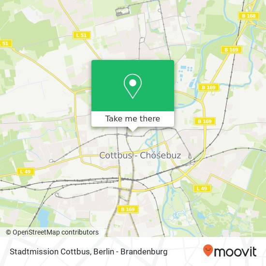 Stadtmission Cottbus map