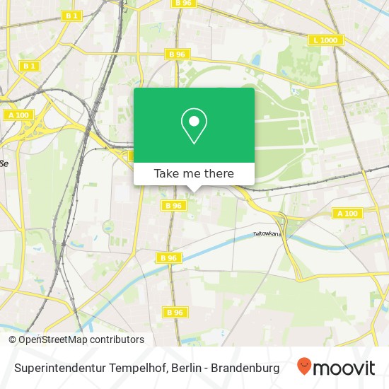 Superintendentur Tempelhof map