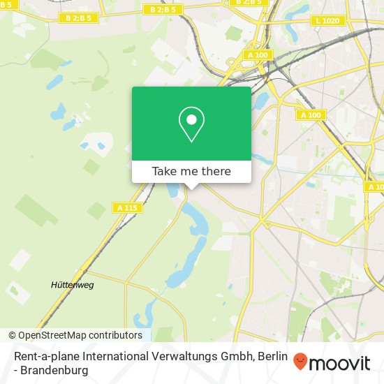 Rent-a-plane International Verwaltungs Gmbh map