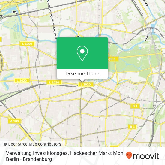 Verwaltung Investitionsges. Hackescher Markt Mbh map