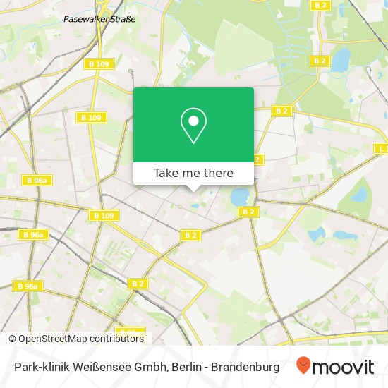 Park-klinik Weißensee Gmbh map