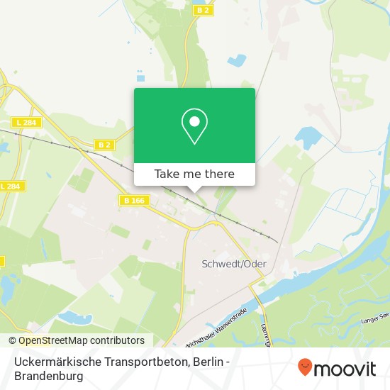 Uckermärkische Transportbeton map