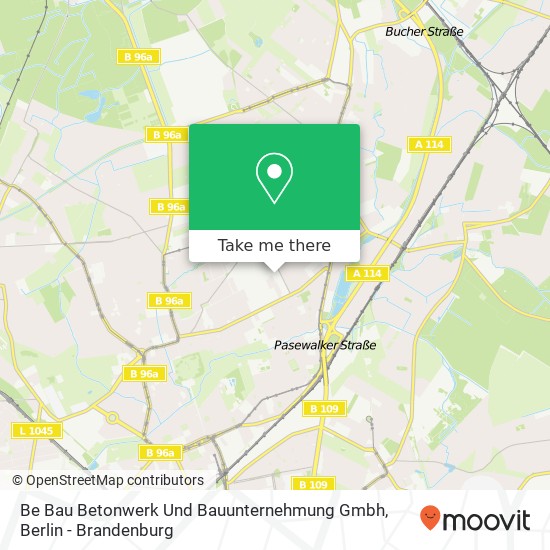 Be Bau Betonwerk Und Bauunternehmung Gmbh map