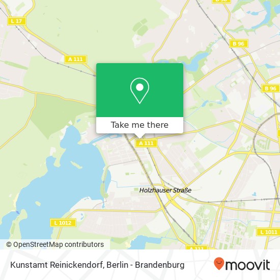 Kunstamt Reinickendorf map