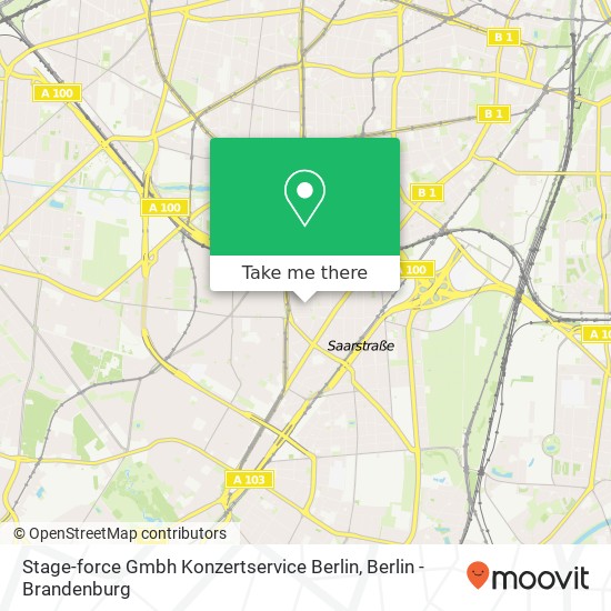 Карта Stage-force Gmbh Konzertservice Berlin