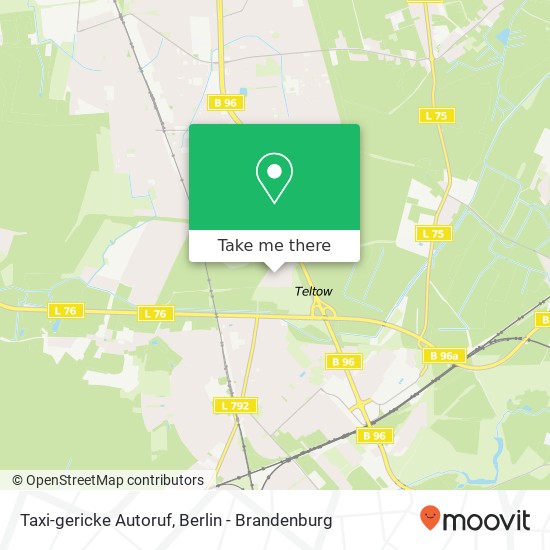 Карта Taxi-gericke Autoruf
