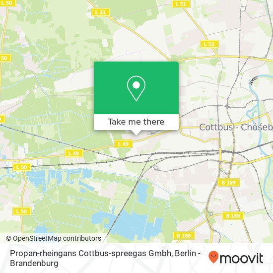 Propan-rheingans Cottbus-spreegas Gmbh map