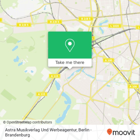 Astra Musikverlag Und Werbeagentur map