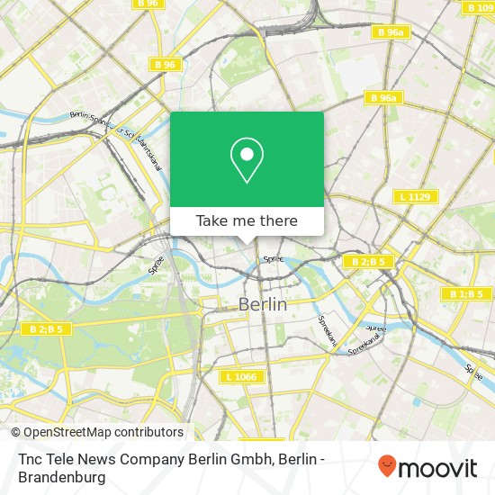 Карта Tnc Tele News Company Berlin Gmbh