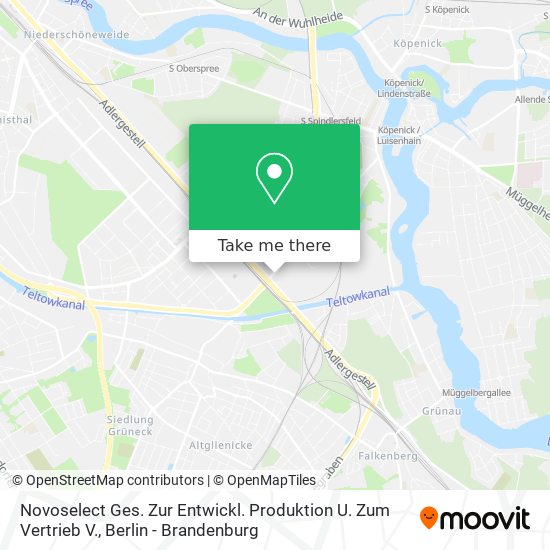 Карта Novoselect Ges. Zur Entwickl. Produktion U. Zum Vertrieb V.