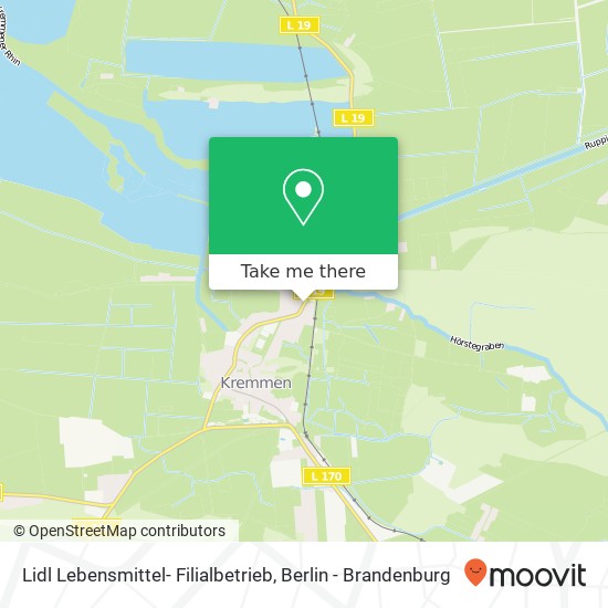 Lidl Lebensmittel- Filialbetrieb map